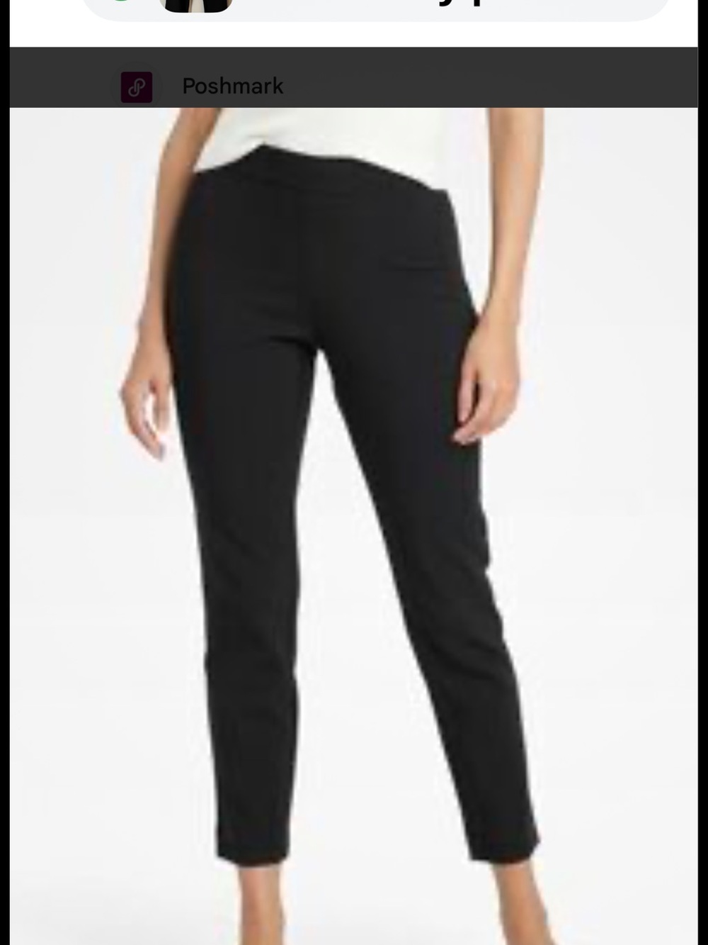 a new day Black Cropped Straight-Leg Pants